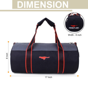 Gene Bags® MG-1015 Stylish Gym Bags |Unisex Sports Duffle Carry Bag/Adjustable Shoulder Gym Bag/for Men & Women 21 L Quick Access Pocket…