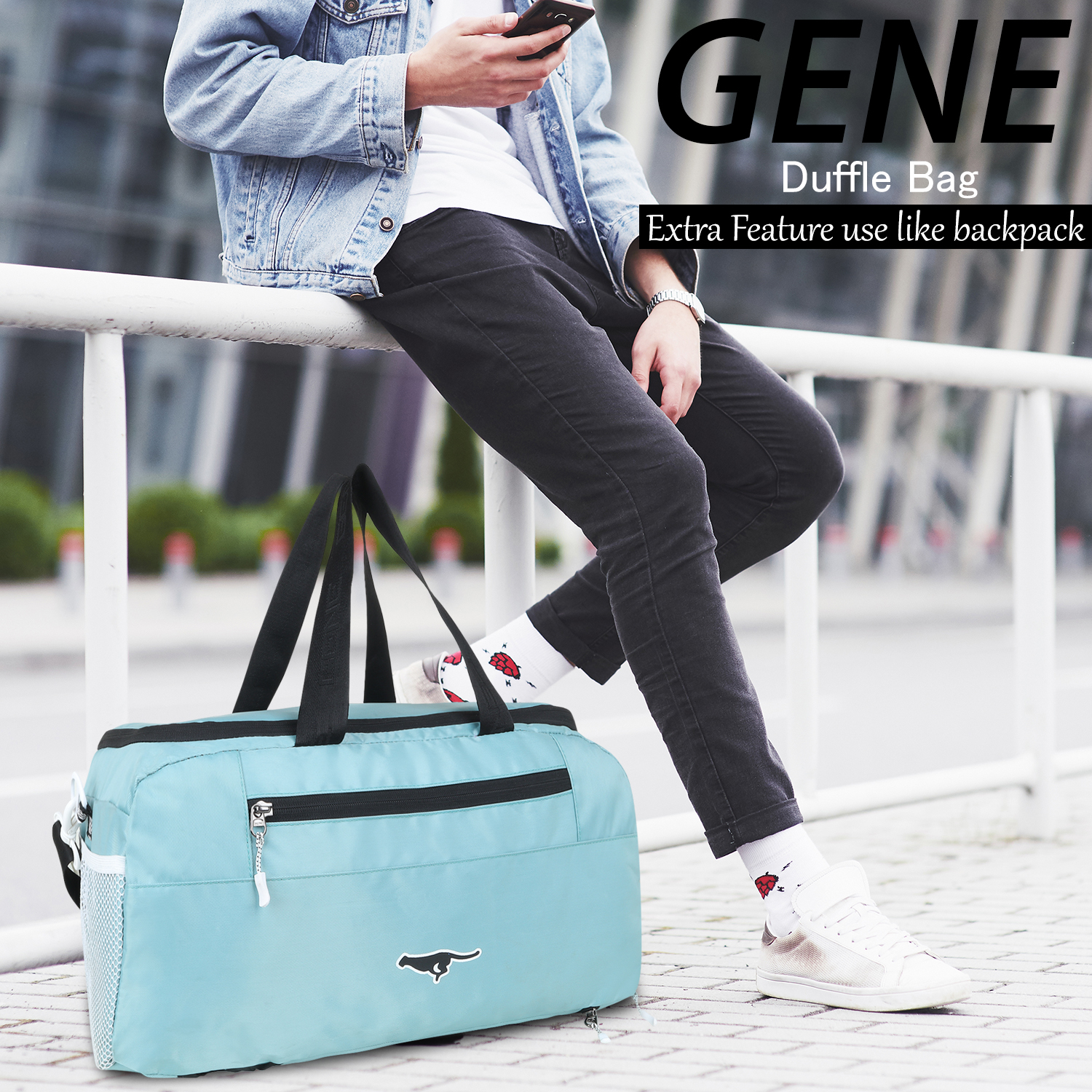 Gene Bags® MN-0348 Gym Bag + Backpack with Shoe Compartment - Gene Bags