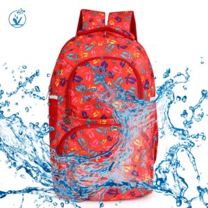 Gene Bags® MP-1011 Waterproof School Bags | Trendy Girls College Student Travel | Coaching Backpack | Capacity- 41 Liters(RED)